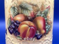 Bocal à biscuits ou à bonbons vintage Aynsley avec couvercle en design Gold Orchard, 18 cm