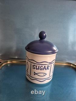 Bocaux de rangement Hornsea Oceana des années 1970/1980 pour thé, café et sucre