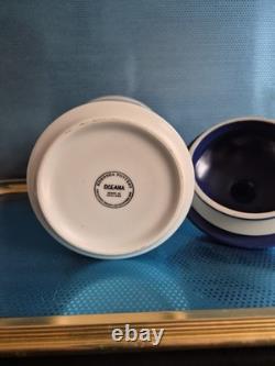 Bocaux de rangement Hornsea Oceana des années 1970/1980 pour thé, café et sucre