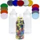 Bocaux En Plastique Pour Bonbons De Style Rétro Avec Couvercles Colorés - Légères Imperfections