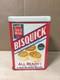 Bo&icirc;te Bisquick Vintage Antique R&eacute;tro Cuisine Collection, Rouille Et Usure