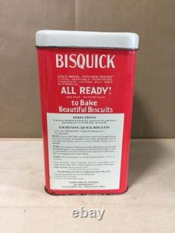 Boîte Bisquick Vintage Antique Rétro Cuisine Collection, Rouille et Usure