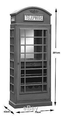 Boîte De Téléphone Cabinet Boissons Dans Un Style Rétro