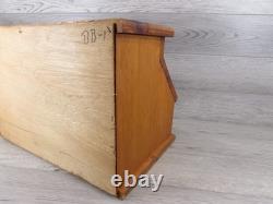Boîte à pain en bois vintage rétro MCM grande cuisine de ferme en bois