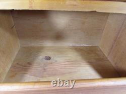 Boîte à pain en bois vintage rétro MCM grande cuisine de ferme en bois