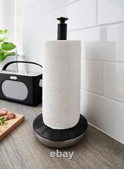 Boîte à pain noire Swan Retro avec 3 boîtes, arbre à tasses et poteau à serviettes - Ensemble de rangement de cuisine