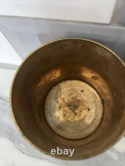 Boîtes de conserve vintage pour thé, café et sucre en laiton