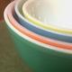 Bols De Mélange Emboîtables Pyrex Couleurs Primaires Vintage 4 Pièces Cuisine Rétro Années 50