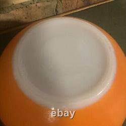 Bols de mélange emboîtables Pyrex couleurs primaires vintage 4 pièces cuisine rétro années 50