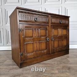 Buffet Cabinet en Bois Ancien de Style Jacobean