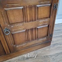 Buffet Cabinet en Bois Ancien de Style Jacobean