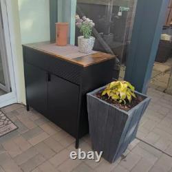 Buffet Industriel Armoire Cabinet Rangement Rustique Portes Style Vintage Rétro