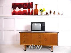 Buffet Petit Vintage Rétro Meredew Meuble Support TV Rangement Formica Années 1960