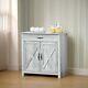 Buffet Rustique Gris Armoire Rétro Cuisine Rangement Hallway Organisateur