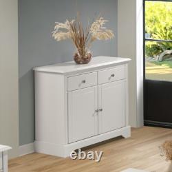 Buffet Stratford 2 portes 2 tiroirs blanc style shabby chic