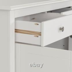 Buffet Stratford 2 portes 2 tiroirs blanc style shabby chic