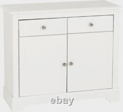 Buffet Stratford 2 portes 2 tiroirs blanc style shabby chic