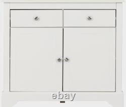 Buffet Stratford 2 portes 2 tiroirs blanc style shabby chic