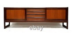 Buffet TV rétro en teck vintage, unité multimédia du milieu du siècle 1960 ELLIOTS de NEWBURY