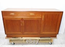 Buffet Vintage G Plan en Teck, Meuble à Boissons, Support TV Fresco Années 1970 Mid-Century