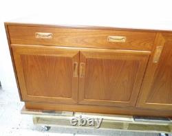 Buffet Vintage G Plan en Teck, Meuble à Boissons, Support TV Fresco Années 1970 Mid-Century
