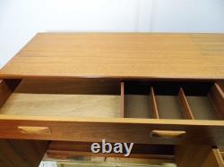 Buffet Vintage G Plan en Teck, Meuble à Boissons, Support TV Fresco Années 1970 Mid-Century