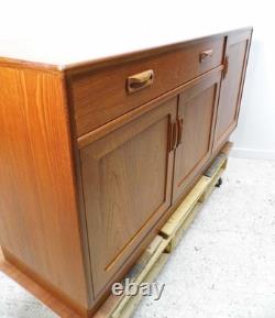 Buffet Vintage G Plan en Teck, Meuble à Boissons, Support TV Fresco Années 1970 Mid-Century