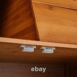 Buffet de cuisine en bambou avec sideboard & tiroir étagère ouverte armoire de salle à manger couloir