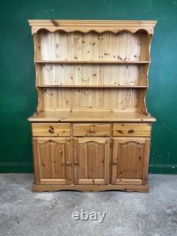 Buffet de cuisine en pin massif vintage de style ferme