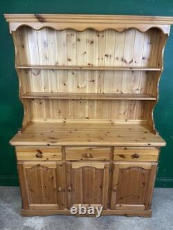 Buffet de cuisine en pin massif vintage de style ferme