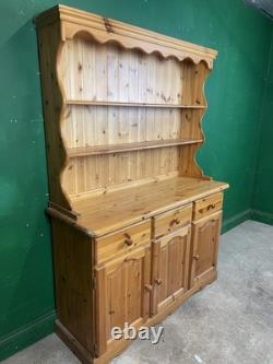 Buffet de cuisine en pin massif vintage de style ferme