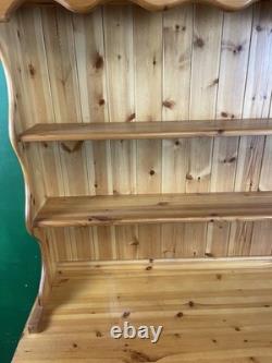 Buffet de cuisine en pin massif vintage de style ferme