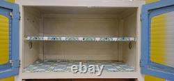 Buffet de cuisine vintage des années 1950 en bleu unité de garde-manger Buffet de cuisine vintage des années 1950 en bleu unité de garde-manger