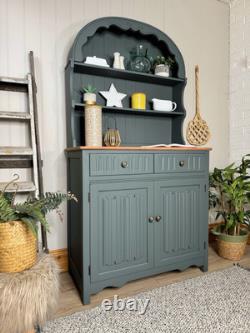 Buffet de cuisine vintage néerlandais peint en gris foncé