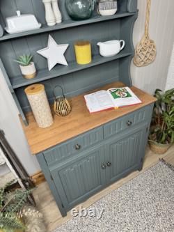 Buffet de cuisine vintage néerlandais peint en gris foncé