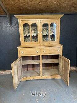 Buffet de garde-manger en pin de style vintage farmhouse