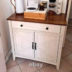 Buffet de rangement rustique armoire de cuisine unité au style industriel vintage