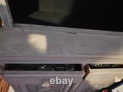 Buffet décoratif en bois vintage français, armoire de cuisine haute, unité d'affichage 230