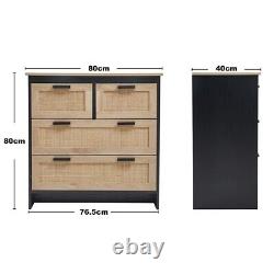 Buffet en bois avec tiroirs et armoire de rangement pour la salle de séjour