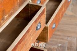 Buffet en bois vintage à tiroirs multiples pour cuisine