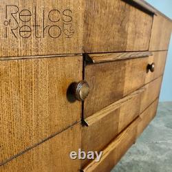 Buffet en bois vintage rétro des années 1950 style mi-siècle MCM