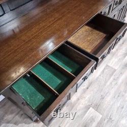 Buffet en chêne gallois vintage antique grand en bois