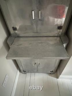 Buffet garde-manger vintage en aluminium des années 1950