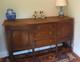 Buffet Vintage En Ch&ecirc;ne Art D&eacute;co &agrave; Trois Tiroirs Et Deux Placards, Pieds Tourn&eacute;s En Bobine