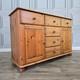 Buffet Vintage En Pin Avec Tiroirs, Style Campagne, Meuble De Cuisine R&eacute;tro En Bois