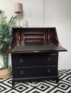 Bureau De Bureau D'écriture Vintage De Stag Minstrel Ahogany Hideaway Desk
