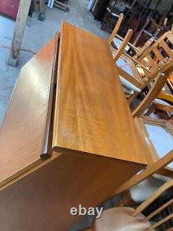 Bureau de rangement à boissons en placage de teck style vintage milieu du siècle avec tiroir