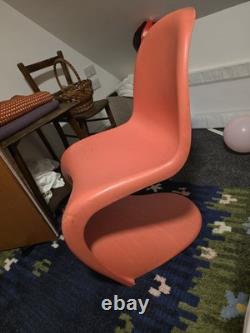 CHAISE ORANGE VERNER PANTON AUTHENTIQUE POUR VITRA - cuisine salle à manger bureau