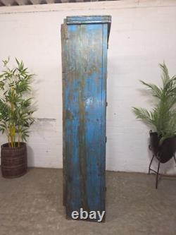 Cabinet à boissons de cuisine vintage en bois indien récupéré et émaillé, autoportant