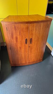 Cabinet à cocktails métamorphique en teck des années 1960 Tunridge vintage rétro